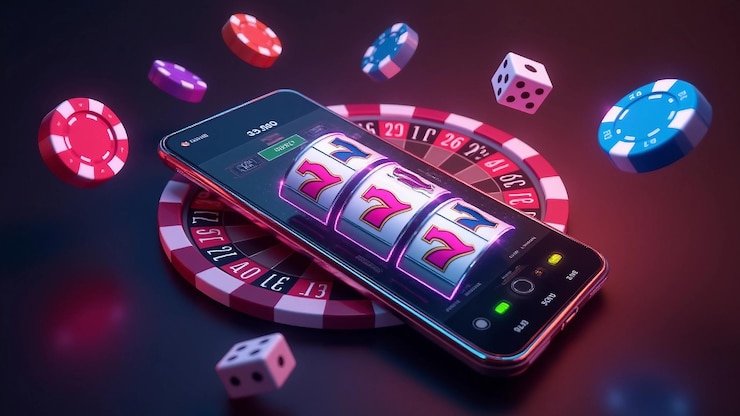 Mobile phone screen showing Wild Bandito bet-size selector and spin controls
